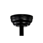 Ventilateur de plafond réversible noir à 3 pales de 132 cm (52 ​​po) avec éclairage LED intégré et chaînette