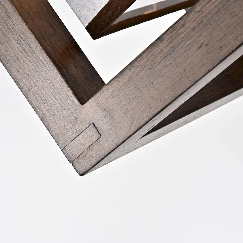 Lustre suspendu Alina à une lumière, en métal noir antique, bois naturel et abat-jour en tissu