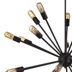 Lustre Elk Home Delphine en métal bronze huilé à 24 lumières