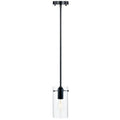 Suspension CO-Z Farmhouse en verre transparent - Noir