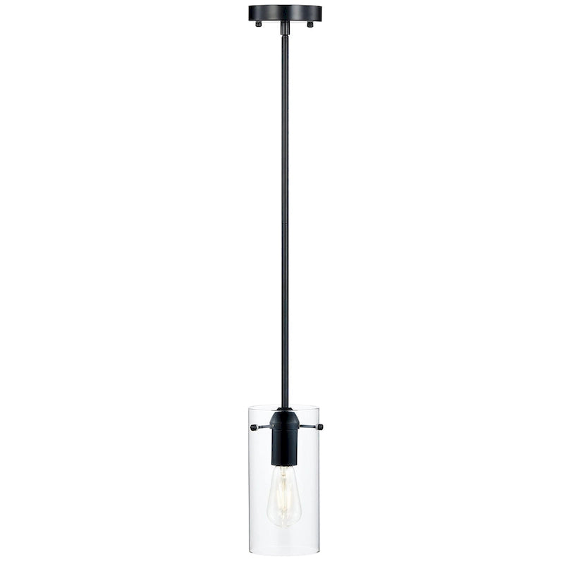 Suspension CO-Z Farmhouse en verre transparent - Noir