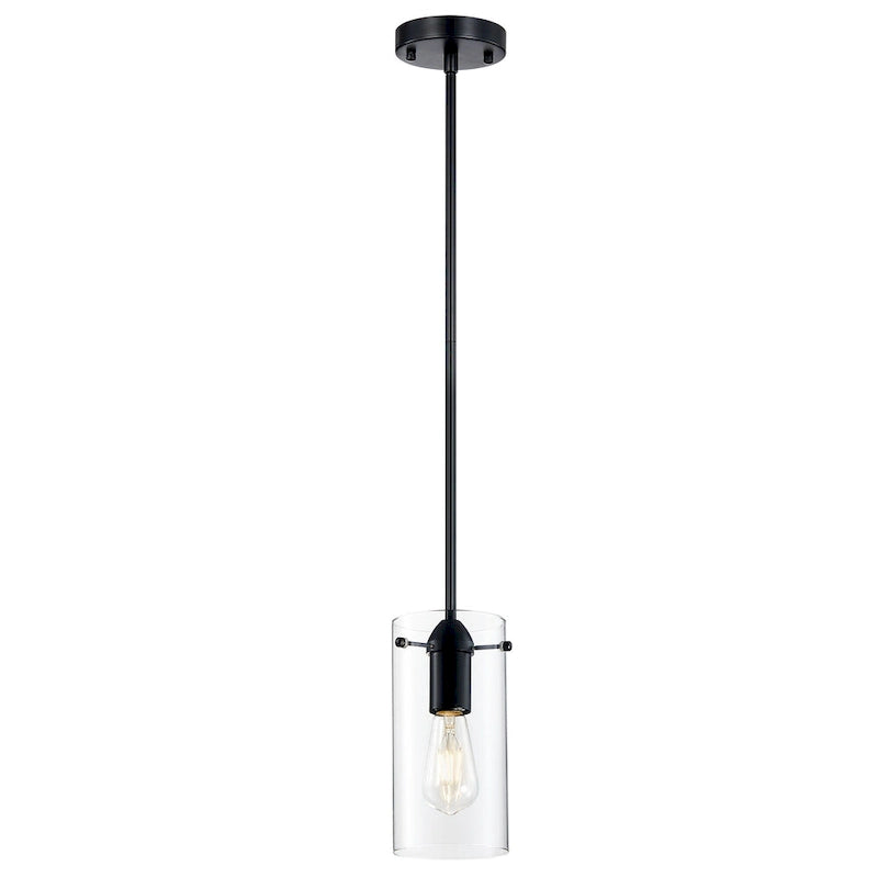 Suspension CO-Z Farmhouse en verre transparent - Noir