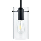 Suspension CO-Z Farmhouse en verre transparent - Noir
