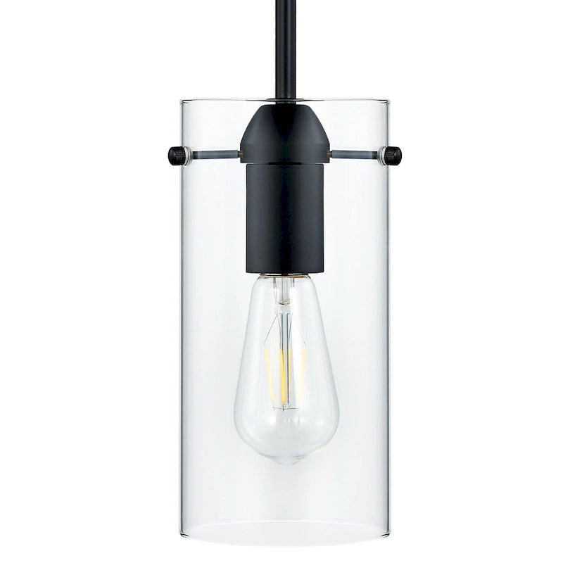 Suspension CO-Z Farmhouse en verre transparent - Noir