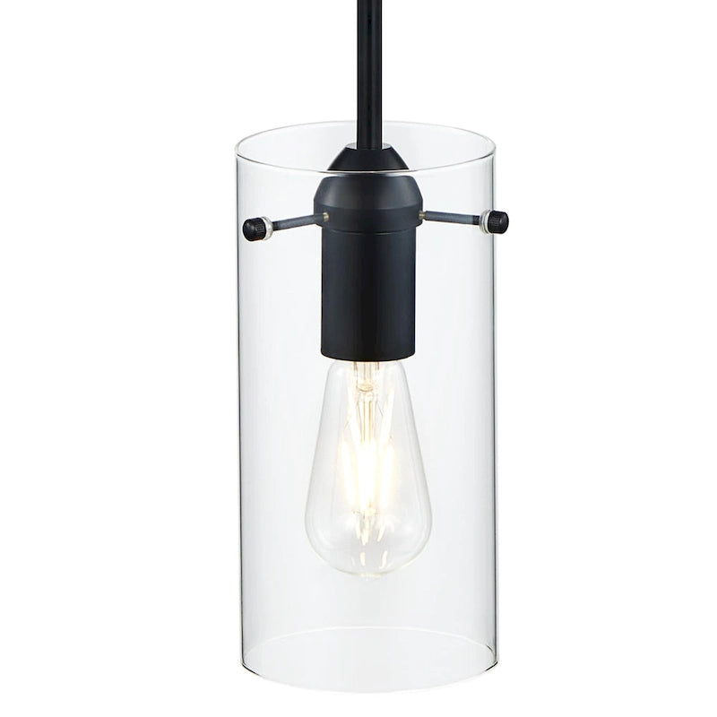 Suspension CO-Z Farmhouse en verre transparent - Noir