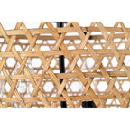Suspension Dora en rotin naturel de 40 cm (16 pouces) à 4 lumières