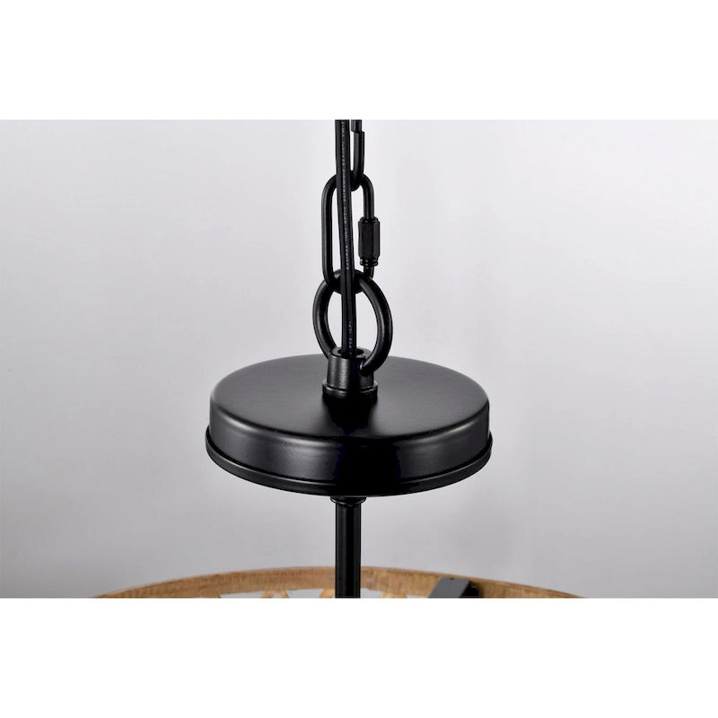 Suspension Dora en rotin naturel de 40 cm (16 pouces) à 4 lumières