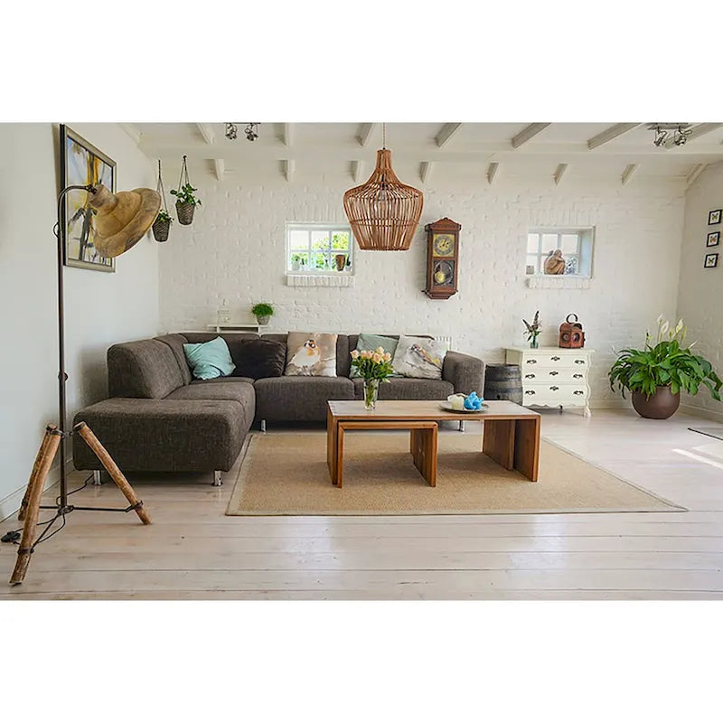 Suspension bohème en rotin faite main Ailsa - 19,7 x 15,7