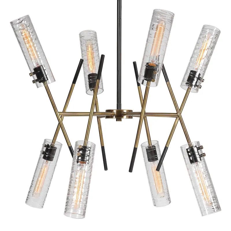Suspension linéaire Uttermost Telesto à 8 lumières