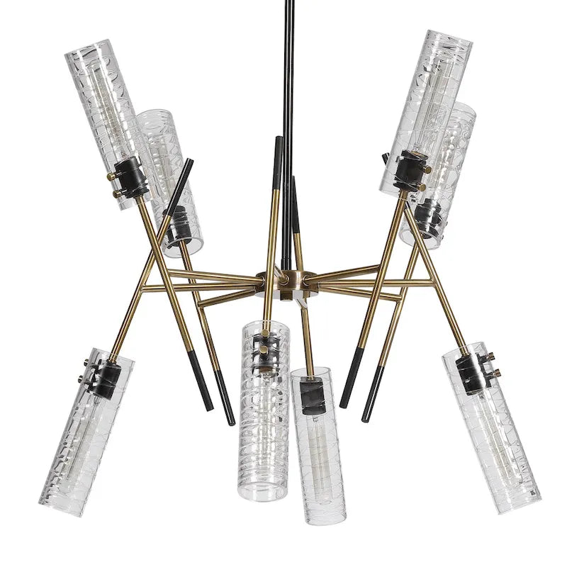 Suspension linéaire Uttermost Telesto à 8 lumières