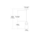 Suspension à une lumière Elk Home Brooksdale en nickel satiné et verre blanc