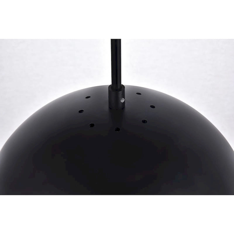 Suspension à une lumière avec verre transparent de 30 cm