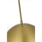 Suspension à une lumière avec verre transparent de 30 cm