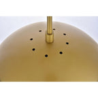 Suspension à une lumière avec verre transparent de 30 cm