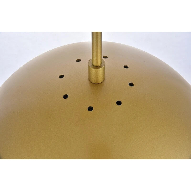 Suspension à une lumière avec verre transparent de 30 cm