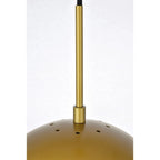 Suspension à une lumière avec verre transparent de 30 cm