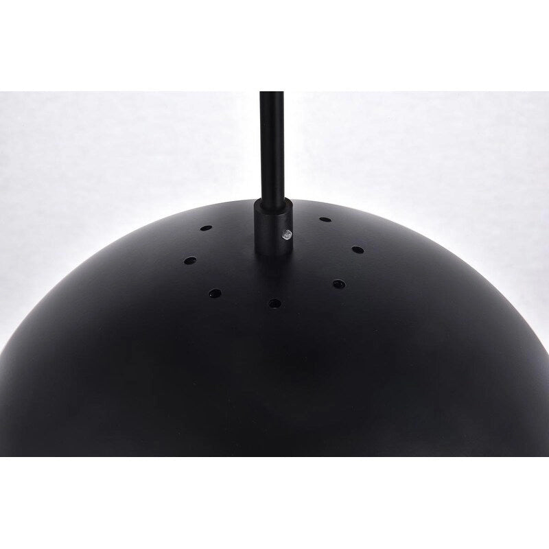 Suspension à une lumière avec verre transparent de 30 cm