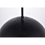 Suspension à une lumière avec verre transparent de 30 cm