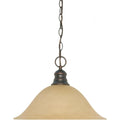 1 Light 16  Hanging Dome Pendant
