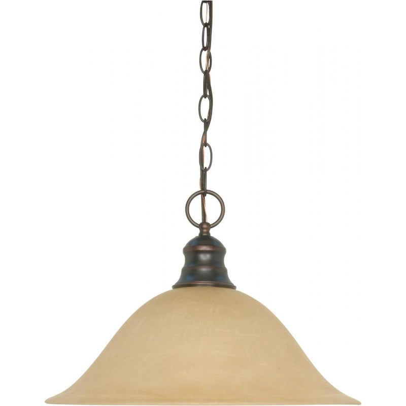 1 Light 16  Hanging Dome Pendant