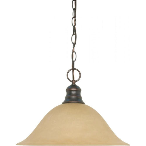 1 Light 16  Hanging Dome Pendant