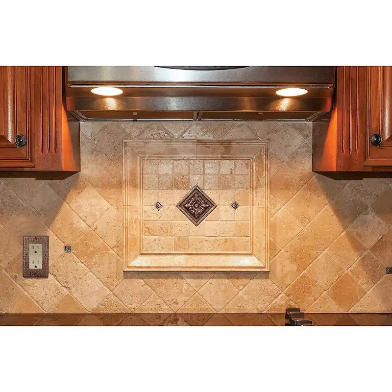 Plaque de protection pour interrupteur différentiel/à bascule en cuivre Premier Copper Products - Quantité : 4 (SR1_PKG4) - Marron