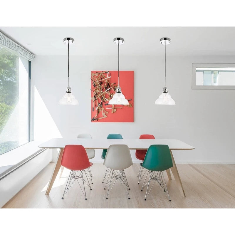 Caressa 8,5 pouces 1 lumière Verre clair à bulles