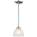 Lavery Paradox Brushed Nickel & Marble Glass 1 Light Pendant