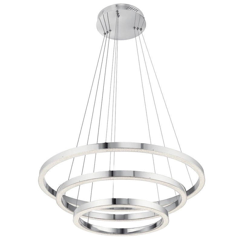 elan Opus Chrome 3-Ring Pendant