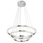 elan Opus Chrome 3-Ring Pendant