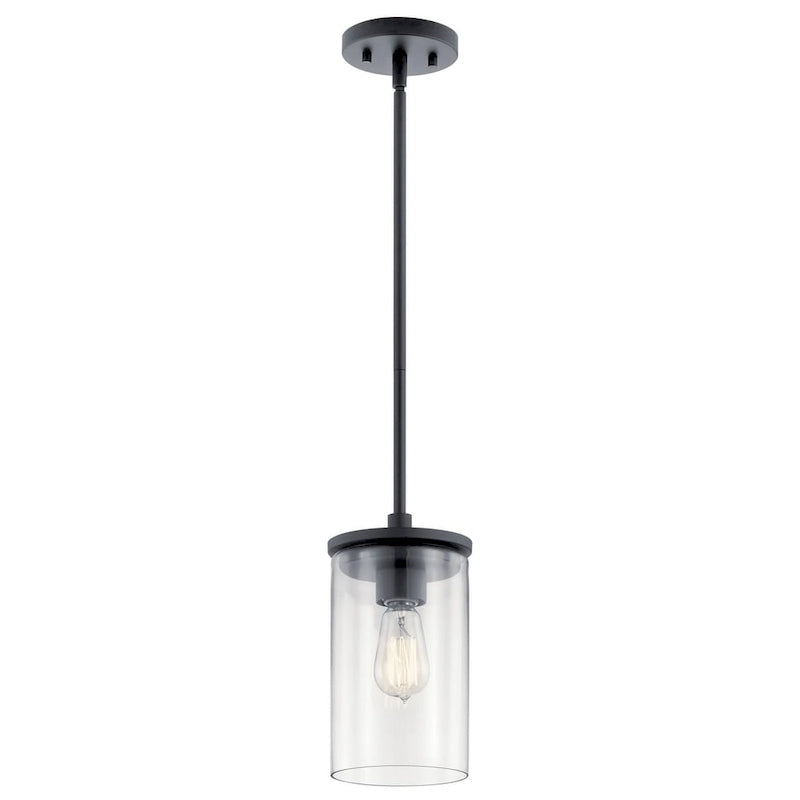 Kichler Lighting Crosby Black 1-Light Mini Pendant