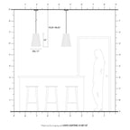 Suspension Livex Lighting 1 lumière en bronze, 41387-07 - 11 po de diamètre x 19,25 à 49,25 po de hauteur réglable