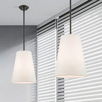 Suspension Livex Lighting 1 lumière en bronze, 41387-07 - 11 po de diamètre x 19,25 à 49,25 po de hauteur réglable