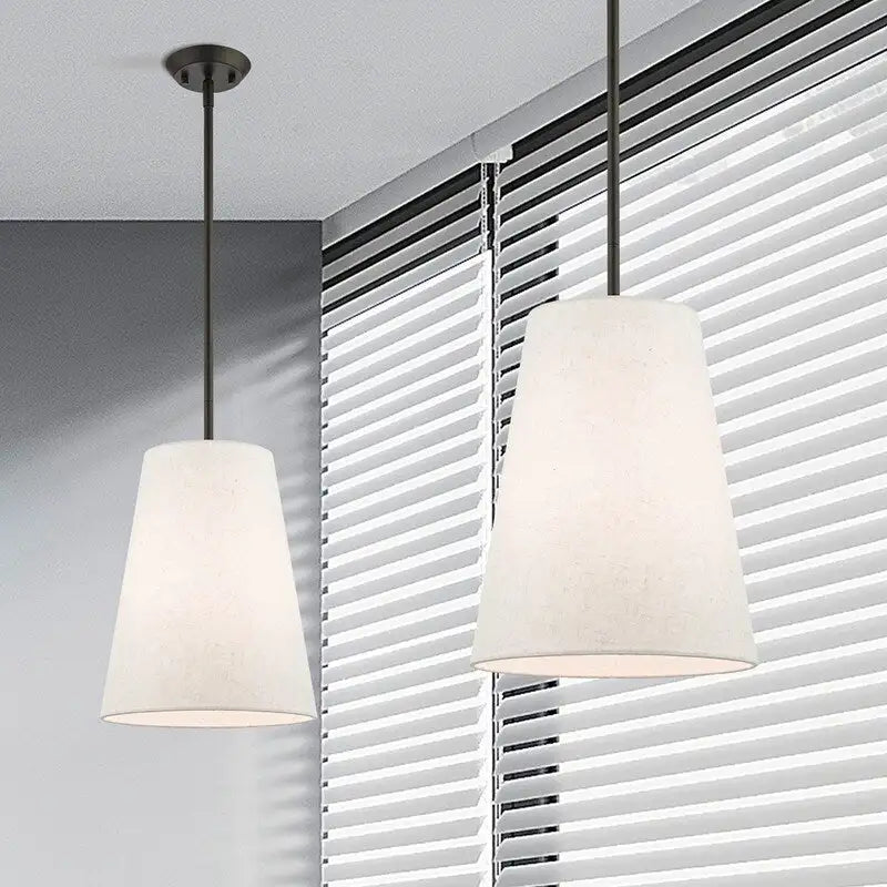 Suspension Livex Lighting 1 lumière en bronze, 41387-07 - 11 po de diamètre x 19,25 à 49,25 po de hauteur réglable