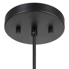 Suspension Uttermost Nandi 1 Lumière Tissé Noir - 25H x 15 Dia po.