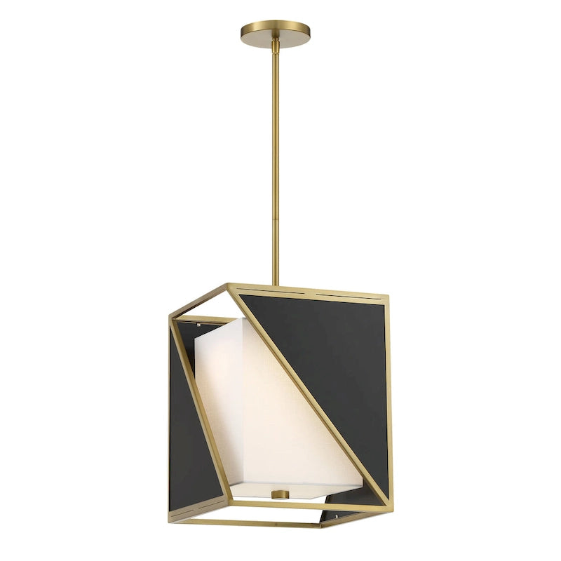 Metropolitan Aspect White Coal and Soft Brass LED Lights Pendant