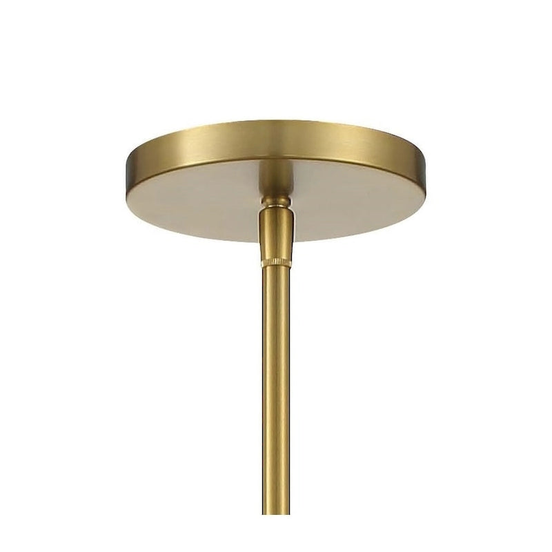 Suspension lumineuse LED Metropolitan Aspect blanc charbon et laiton doux