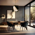 Suspension lumineuse LED Metropolitan Aspect blanc charbon et laiton doux