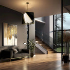 Suspension lumineuse LED Metropolitan Aspect blanc charbon et laiton doux