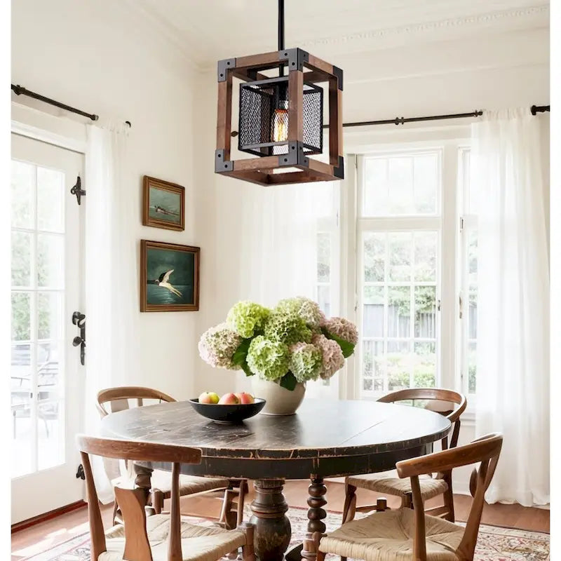 Ancient Style Pendant Chandelier (Brown/Black) Dempster - 1 Light