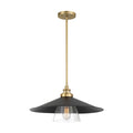Minka Lavery Segan Coal And Soft Brass Pendant Light