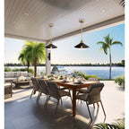 Suspension Minka Lavery Segan couleur charbon et laiton doux