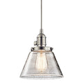 Kichler Avery Single Light 8  Wide Mini Pendant with Tapered Clear