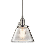 Kichler Avery Single Light 8  Wide Mini Pendant with Tapered Clear