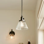 Suspension Kichler Avery à une seule lumière, 8 mini suspensions de large avec ampoule conique transparente