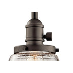 Suspension Kichler Avery à une seule lumière, 8 mini suspensions de large avec ampoule conique transparente