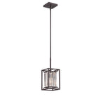 Suspension miniature à une lumière de 16,5 cm de large, de la marque Designers Fountain Linares.