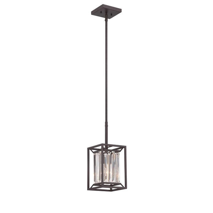 Suspension miniature à une lumière de 16,5 cm de large, de la marque Designers Fountain Linares.