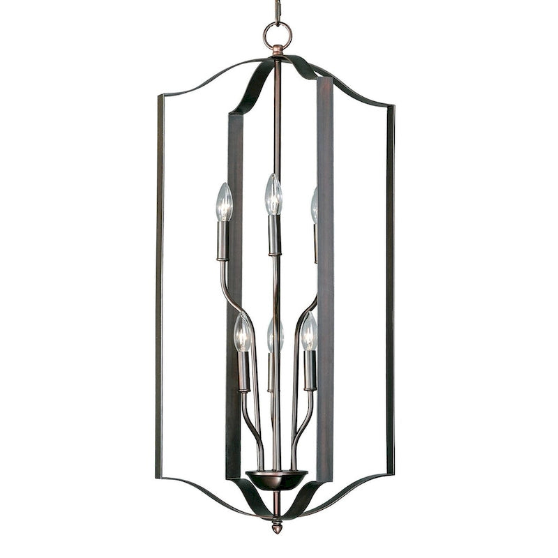 Maxim Provident 6 Light 18  Wide Taper Candle Pendant