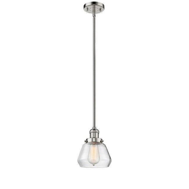 Suspension Fulton Single Light 7 Wide Mini avec Innovations Lighting